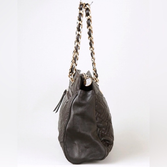 Beautiful!! Balenciaga Dark Brown Quilted Shoulder Bag - Picture 3 of 6